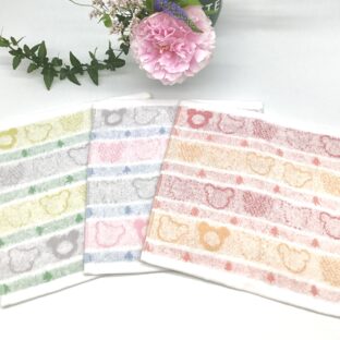 くまさんのジャガードミニタオル